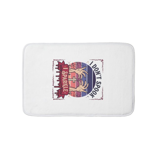 Don Spook Sparkle Zombie Hands Halloween Blood_1 Bath Mat (Front)