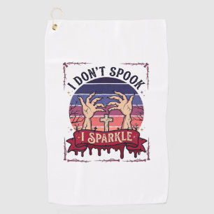 Don Spook Sparkle Zombie Hands Halloween Blood_1 Golf Towel