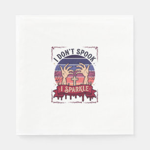 Don Spook Sparkle Zombie Hands Halloween Blood_1 Napkin