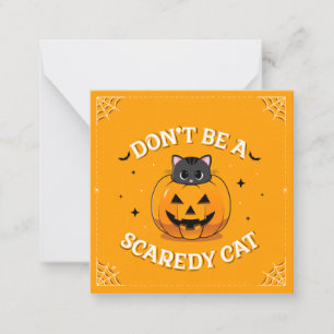 Don’t Be a Scaredy Cat Note Card