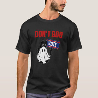 Don t Boo Vote Kamala Harris 2024 Black Cat Ghost  T-Shirt