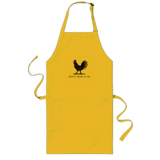 Don’t Crow at Me Rooster Flag Parody Long Apron