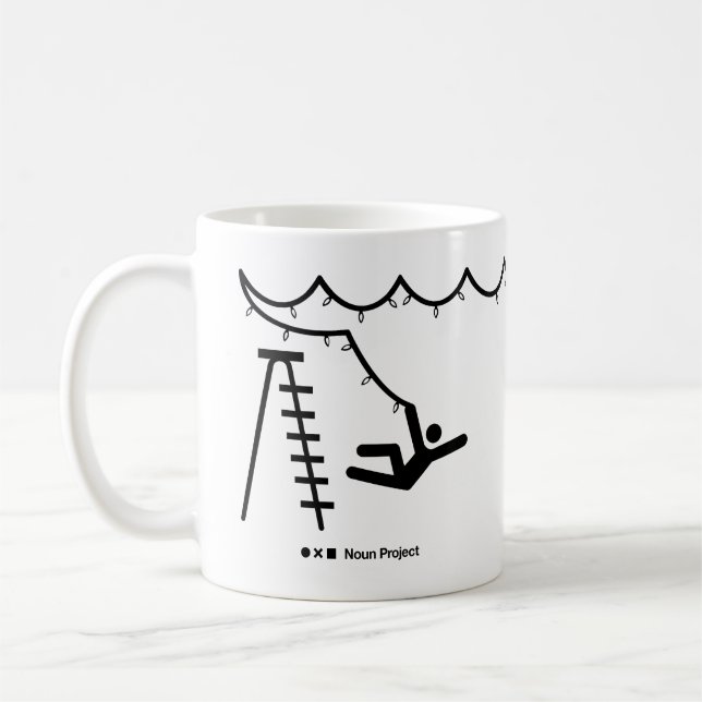 Don’t Fa-la-la Off the Ladder Mug (Left)