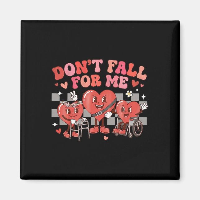 Don’t Fall For Me Cute Heart Disability Inclusion  Magnet (Front)