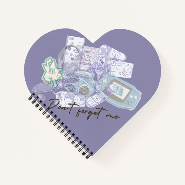 Don’t Forget Me – Nostalgic 2000s Memories  Notebook (Front)