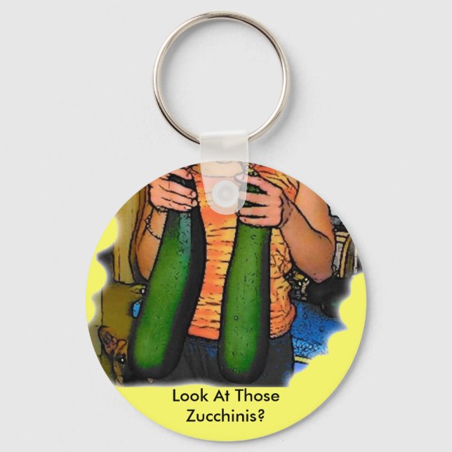 Don’t Hate My “Double Z” Zucchinis! Key Ring (Front)
