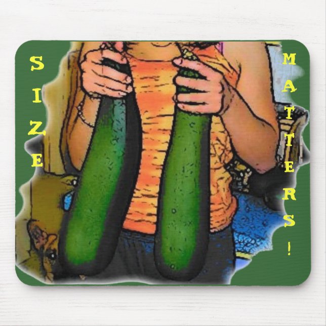 Don’t Hate My “Double Z” Zucchinis! Mouse Pad (Front)