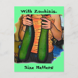 Don’t Hate My Double Z Zucchinis Postcard