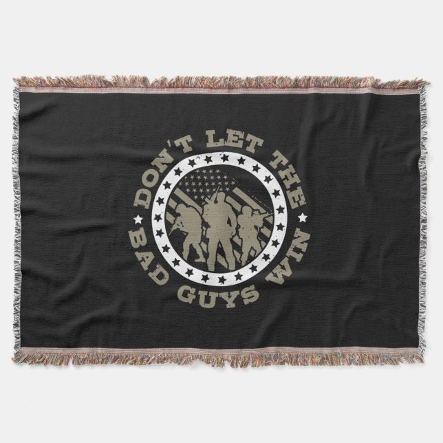 Don’T Let The Bad Guys Win Throw Blanket (Front)