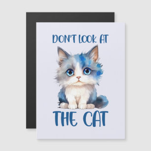 Don’t Look at the Cat – Adorable Bluish Kitten