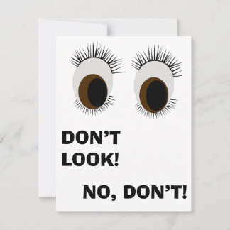 Don’t Look Notecard