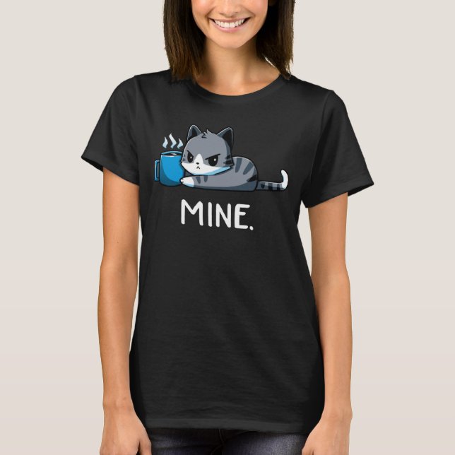 Don t Play With Me Guard your Java Cat Kitten Coff T-Shirt (Front)