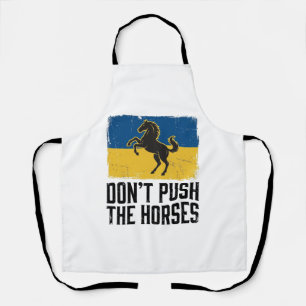 Don’t Push The Horses Vintage Horse Apron