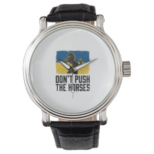 Don’t Push The Horses Vintage Horse Watch
