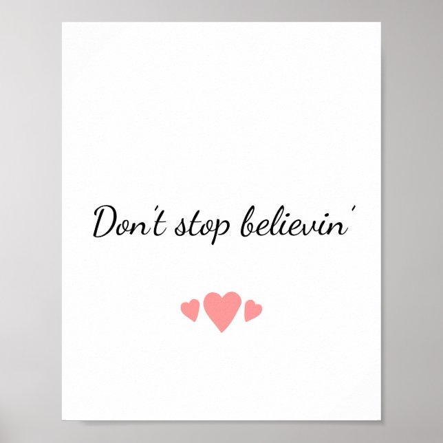 Don’t Stop Believin’ Journey Poster (Front)