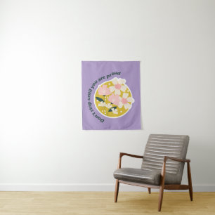 Don’t Stop Until You Are Proud Motivational Quote Tapestry