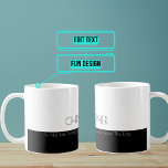 Don’t Talk Until Below Line Funny Coffee Mug<br><div class="desc">This elegant but funny coffee and tea mug is perfect for the office. Personalise the name message and colours.

Look for other variations of the theme in the collection below,  or contact us to design something special just for you.</div>