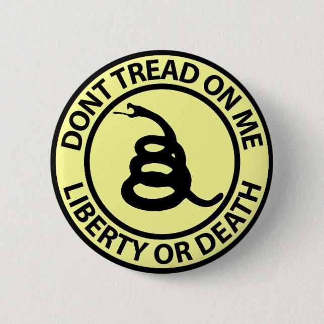 Don’t Tread on Me 6 Cm Round Badge (Front)