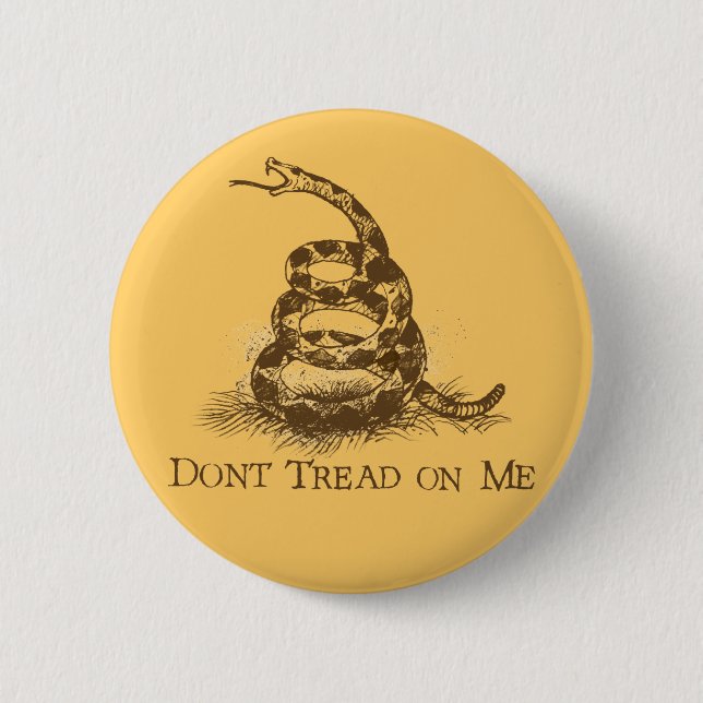 Don’t Tread on Me 6 Cm Round Badge (Front)