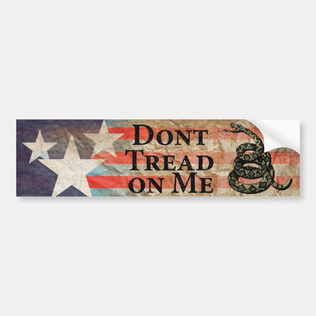 Don’t Tread on Me Bumper Sticker (Front)
