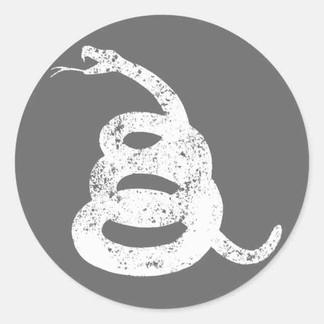 Don’t Tread on Me Classic Round Sticker (Front)