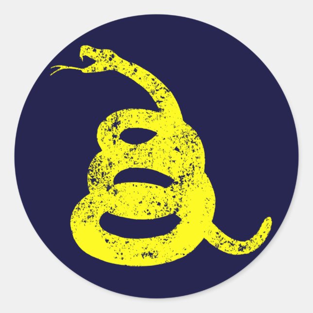 Don’t Tread on Me Classic Round Sticker (Front)