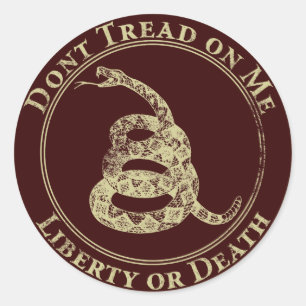 Don’t Tread on Me Classic Round Sticker