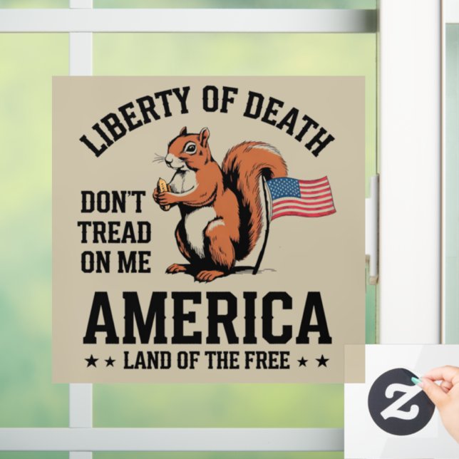Don’t Tread on Me Squirrel Liberty Justice  (Home)