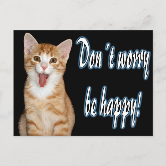 Don´t worry be happy postcard (Front)