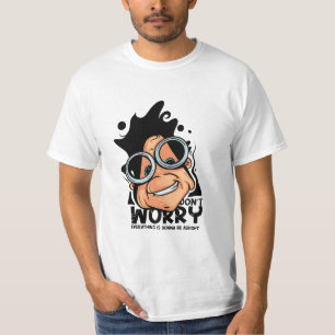 Don’t Worry Cartoon Face T-Shirt