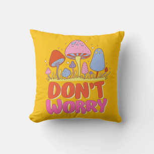 Don’t Worry – Colourful Kawaii Mushroom Cushion