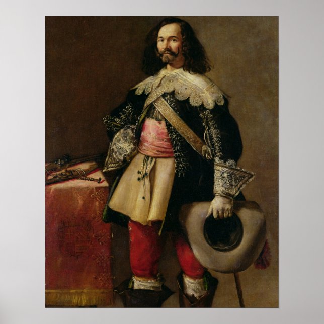Don Tiburcio de Redin y Cruzat (oil on canvas) Poster (Front)