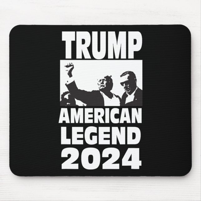 Don Trump 2024 Bulletproof Never Surrender Legend  Mouse Pad (Front)