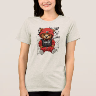 Don Vitone – Red Teddy King Vitotone Bear – Red El Tri-Blend Shirt