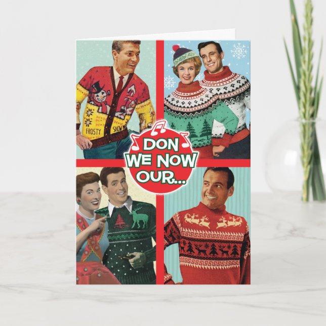 Don We Now Our Fabulous Sweaters Christmas Card (Front)