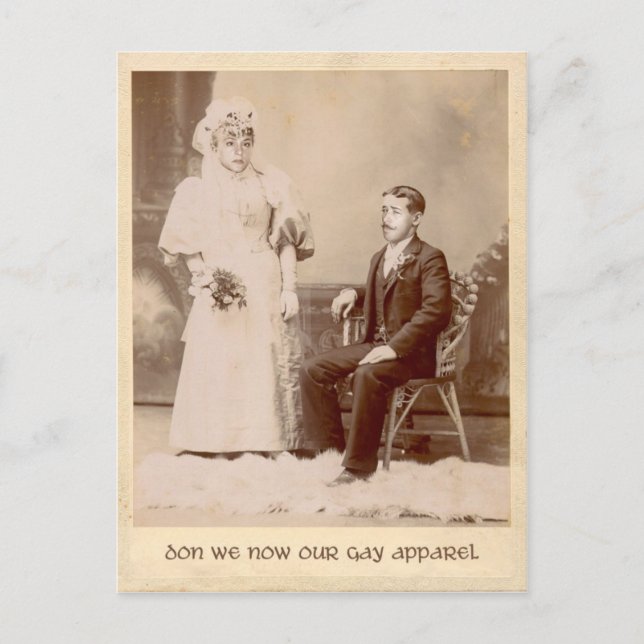Don We Now Our Gay Apparel Holiday Postcard (Front)