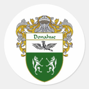 Donahue Coat of Arms (Mantled) Classic Round Sticker