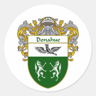 Donahue Coat of Arms (Mantled) Classic Round Sticker