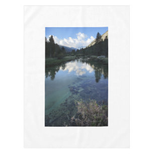 Donahue Pass from Lyell Fork - John Muir Trail Tablecloth