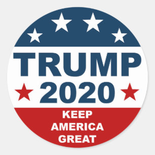 Donal Trump 2020 Keep America Great Classic Round Sticker