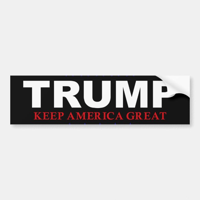 Donal Trump Election Bumper Stocker Sticker (Front)