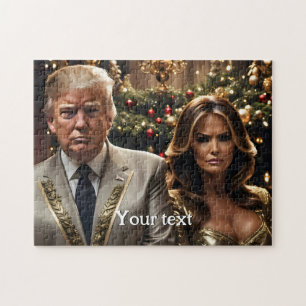 Donald and Melania Christmas Jigsaw Puzzle