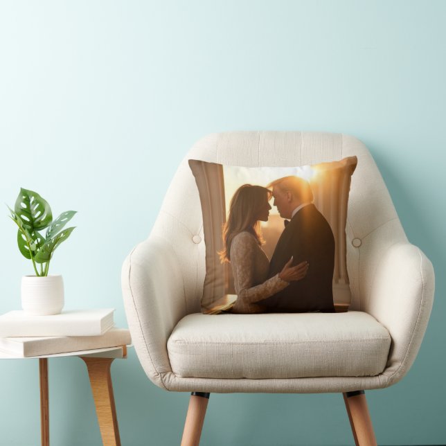 Donald and Melania Trump Cushion (Chair)