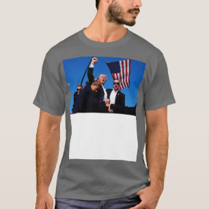 Donald Assassination American Flag T-Shirt