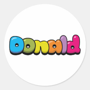 Donald Classic Round Sticker