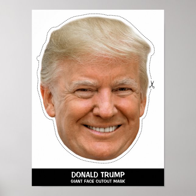 DONALD CUTOUT MASK POSTER (Front)