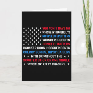 Donald Drunk Trump Drink Beer 4th Of July American Card