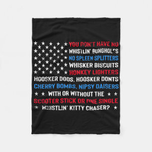 Donald Drunk Trump Drink Beer 4th Of July American Fleece Blanket
