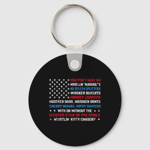 Donald Drunk Trump Drink Beer 4th Of July American Key Ring