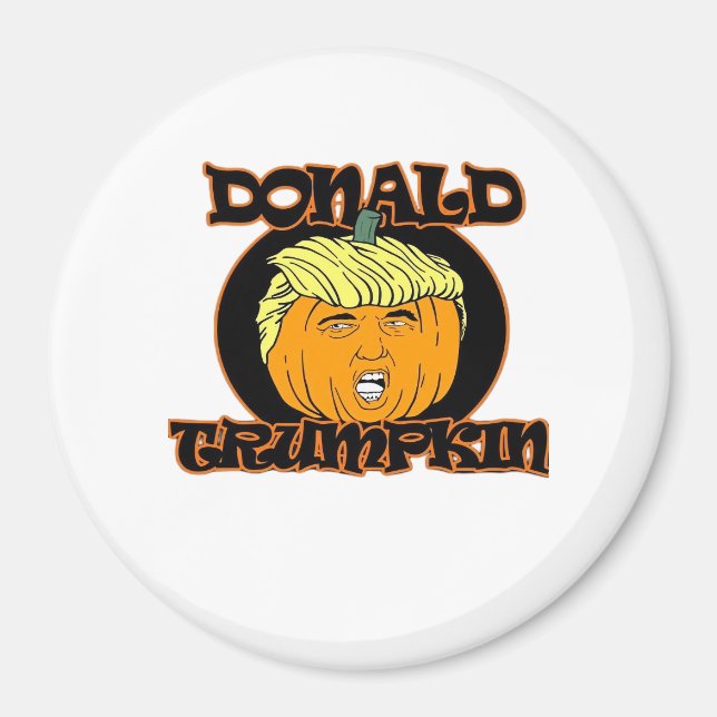 Donald  Halloween Costume Trumpkin Magnet (Front)